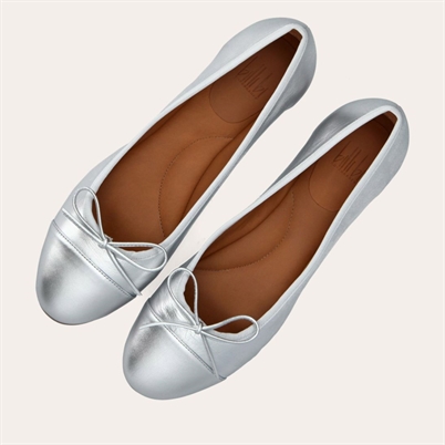 Billi Bi A6021 Ballerina Silver Nappa - Shop Online Hos Blossom