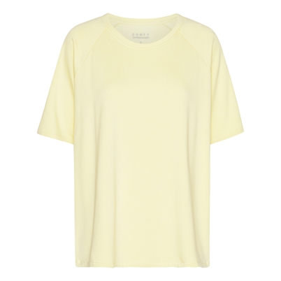 Comfy Copenhagen Good Times T-shirt Light Yellow Shop Online Hos Blossom