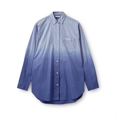 H2O Fagerholt Holiday Dip Dye Skjorte Light Blue Stripes Shop Online Hos Blossom