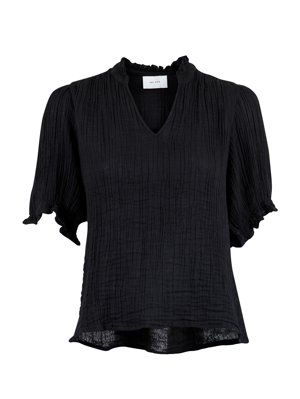 Odesa Gauze Bluse Black - Shop Neo Noir Her