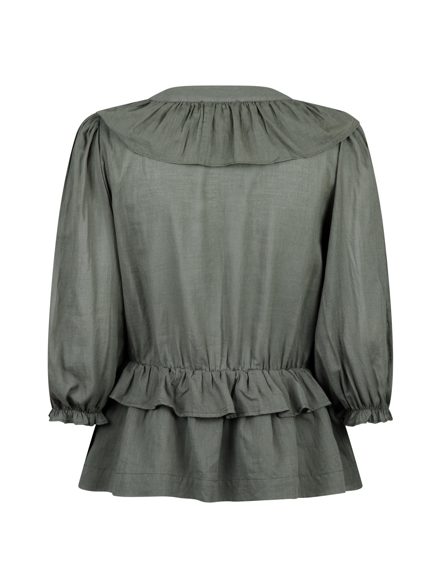 Besoa Voile Bluse Army - Shop Neo Noir Nyheder Her