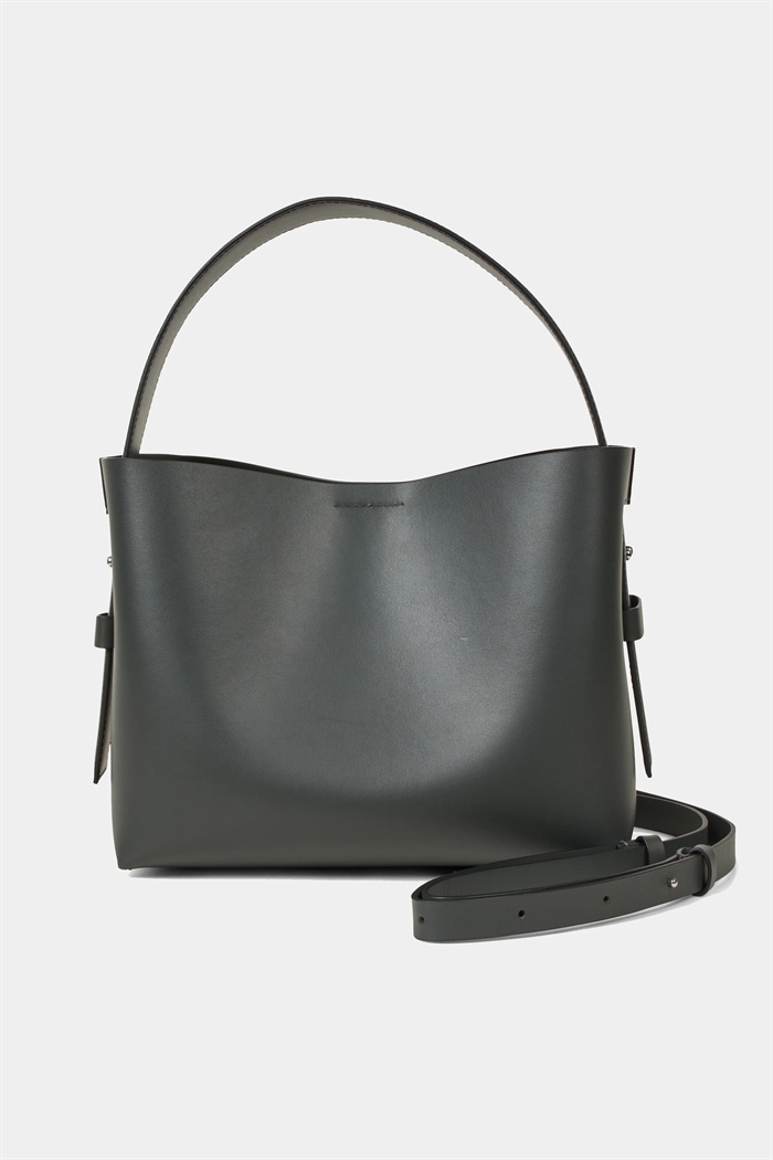 Second Female Leata Leather Bag Volcanic Ash