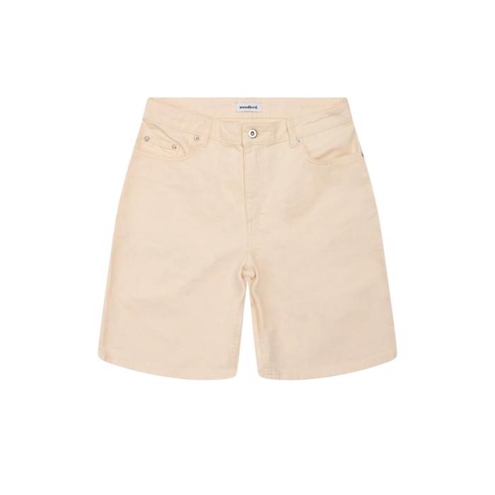 Woodbird Maggie Twill Shorts Off White