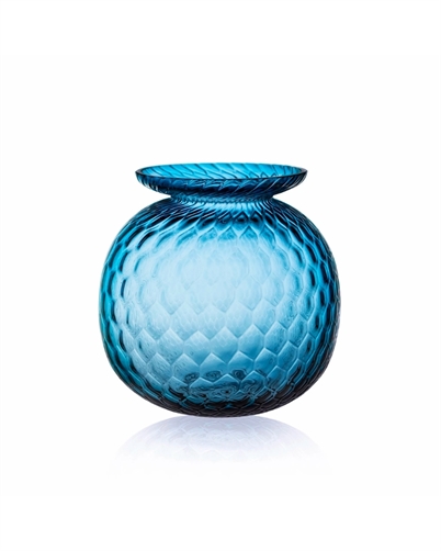 Anna Von Lipa Balloon Vase Croco Blue Smoke Shop Online Hos Blossom