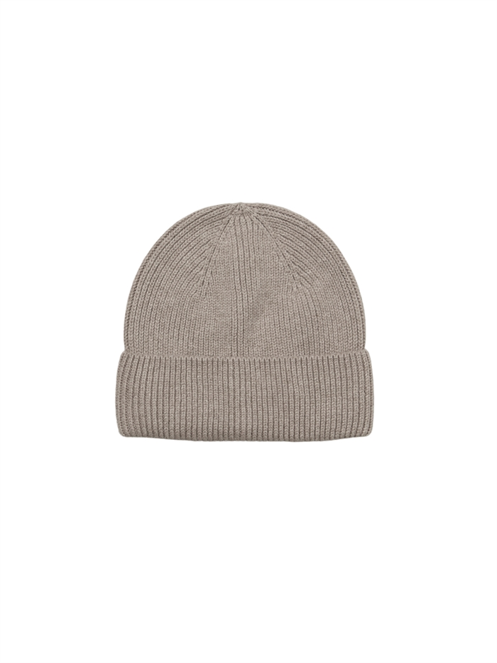 Becksondergaard Woona Beanie Hue Dark Beige Melange - Shop Online Her