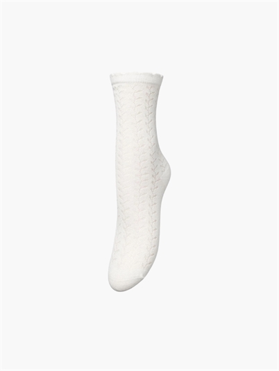 Becksondergaard Leofa Cotta Strømper Birch White - Shop Online Hos Blossom