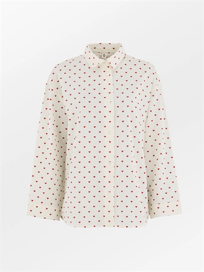 Becksondergaard Amor Pyjamas Sæt Off White Red - Shop Online Her