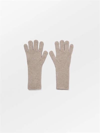 Becksondergaard Woona Short Gloves Dark Beige Melange - Shop Online Her