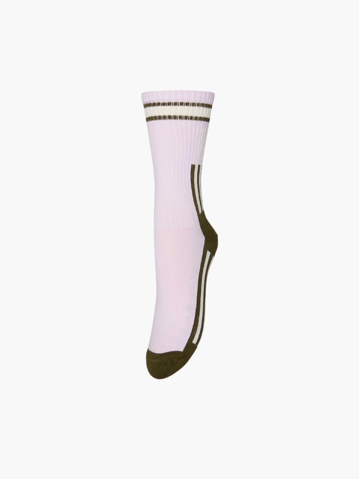 Becksondergarrd Rulia Cotta Strømper Light Lilac - Shop Online Hos Blossom