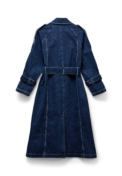 Blanche Wayne Trench Rinse- Shop Online Her