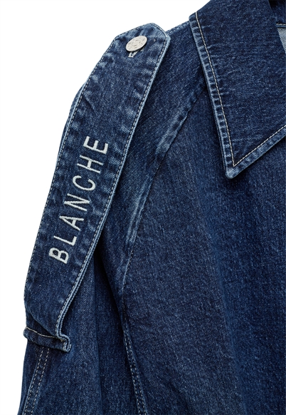 Blanche Wayne Trench Rinse- Shop Online Her