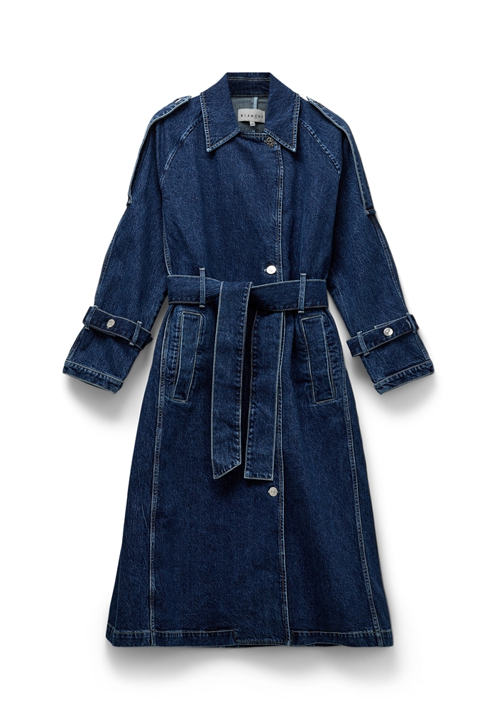 Blanche Wayne Trench Rinse- Shop Online Her