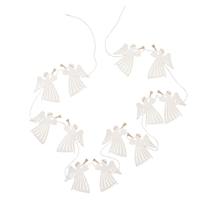 Bungalow Paper Garland Angel Off White 150 cm. - shop online her