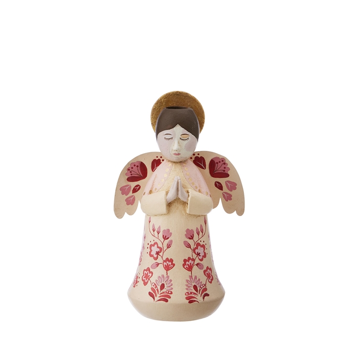 Bungalow Candle Holder Angel Marigold Ruby - Shop Online Her