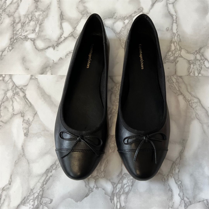 Lovely Ballerina Black Plain - Shop Copenhagen Shoes