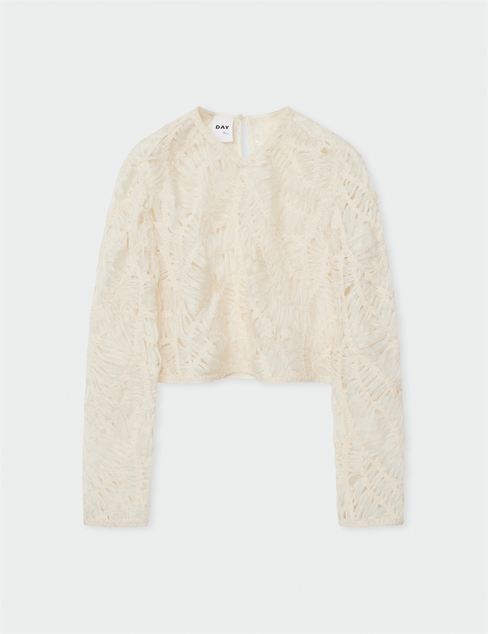 Day Birger Et Mikkelsen Reyne Crochet Tulle Pistachio Shell - Shop Online Her