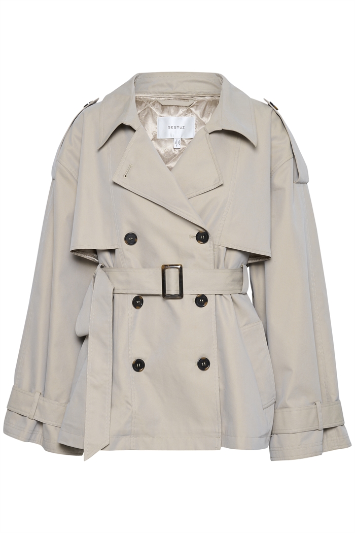 Gestuz Birdiegz Trenchcoat Jakke Sand Trench Shop Online Hos Blossom