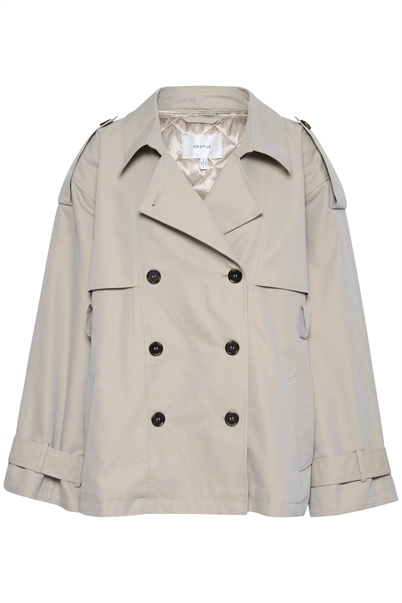 Gestuz Birdiegz Trenchcoat Jakke Sand Trench Shop Online Hos Blossom