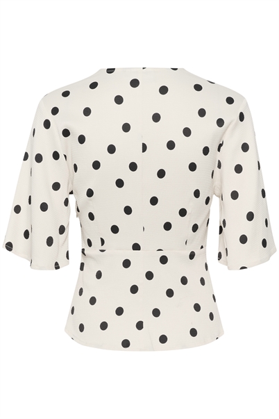 Gestuz Dottiagz Bluse Afterglow With Black Dot Shop Online Hos Blossom