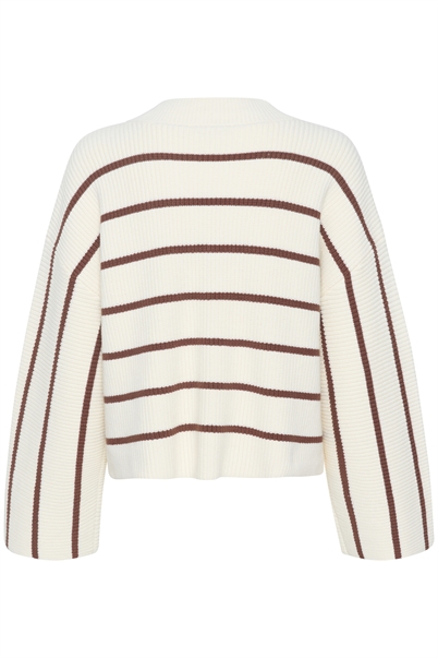 Gestuz Sebagz Strik Egret With Brown Stripes Shop Online Hos Blossom