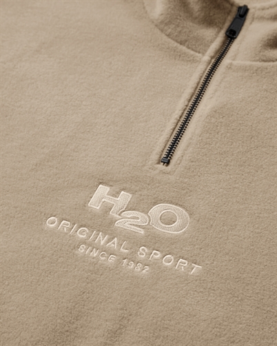 H2O Blåvand II Fleece Half Zip Warm Grey Shop Online Hos Blossom