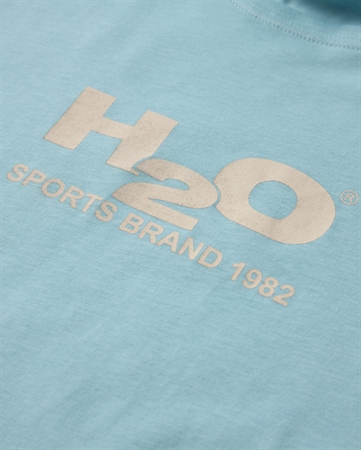 H2O Logo Tee Aqua/Chalk - Shop Online Her