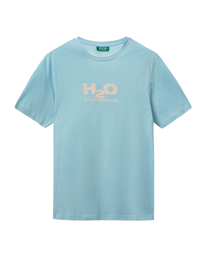 H2O Logo Tee Aqua/Chalk