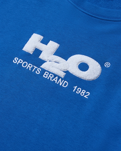 H2O Logo Sweatshirt Blue White Shop Online Hos Blossom