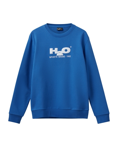 H2O Logo Sweatshirt Blue White Shop Online Hos Blossom
