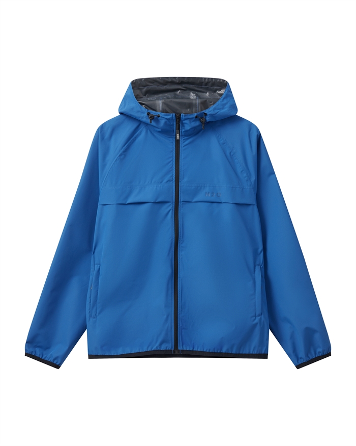 H2O Rømø Rain Jakke Packable Blue Shop Online Hos Blossom