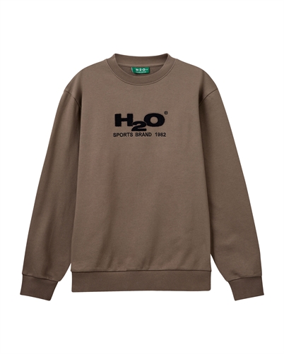 H2O Logo Sweat O'Neck Dusty Oak/Navy - Shop Online Her