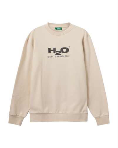 H2O Logo Sweat O'Neck Chalk/Grey - Shop Online Her