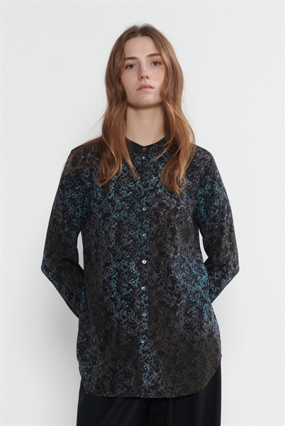 Heartmade Maple Shirt Blue Fog - Shop Online Her