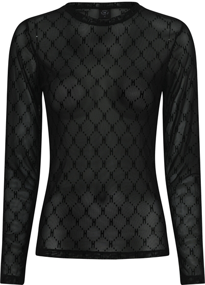 Hype The Detail Mesh Bluse Black - Shop Online