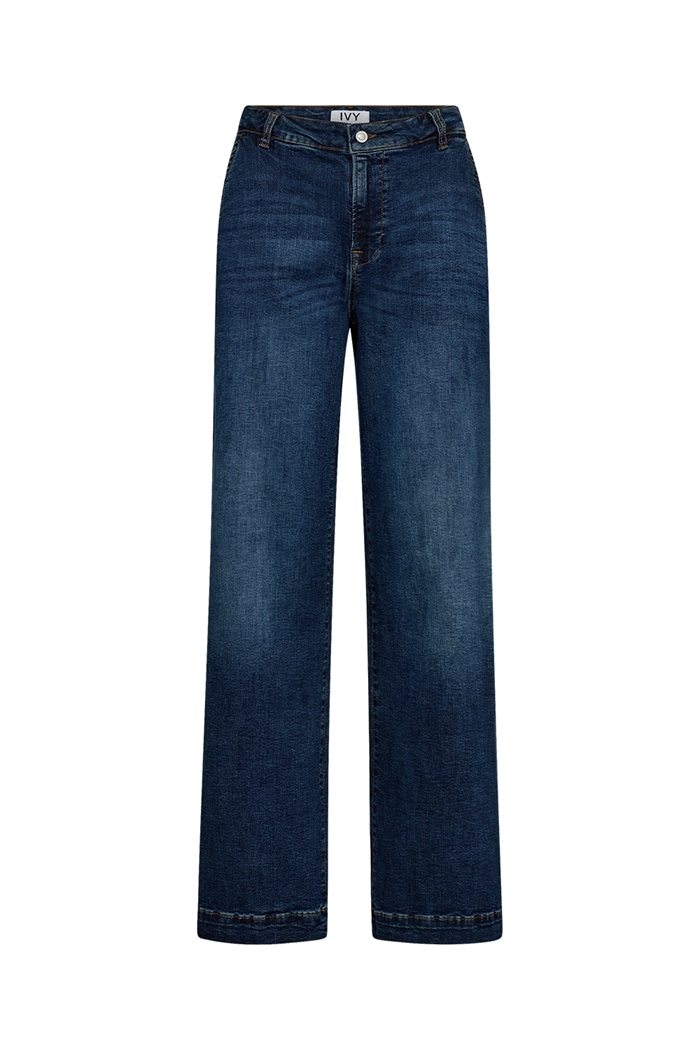 Ivy Copenhagen Augusta French Jeans Wash Faro Deep Blue Denim Blue - Shop Online Her