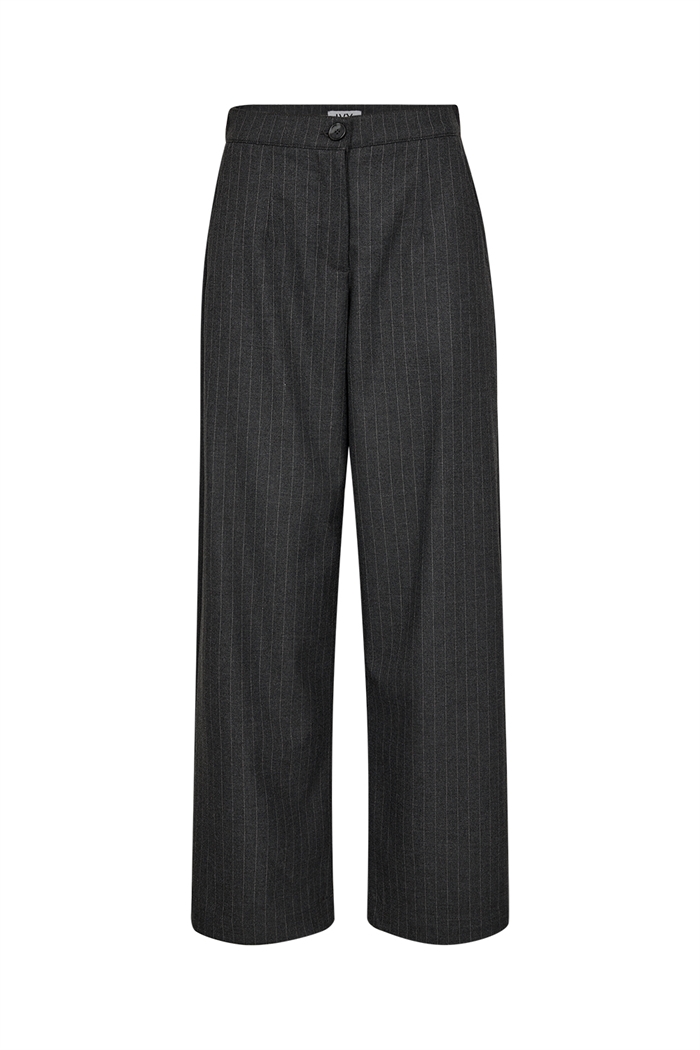 Ivy Copenhagen Alanis Queen Pant Pin Stripe Grey - Shop Online Her