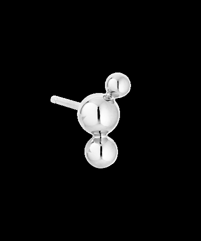 Jane Kønig Atomic Three Ball Stud Ørering Forsølvet Shop Online Hos Blossom