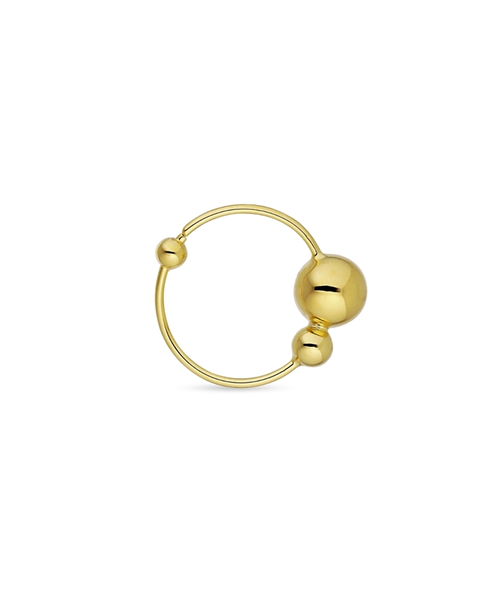 Jane Kønig Atomic Twist Ørering Forgyldt Shop Online Hos Blossom