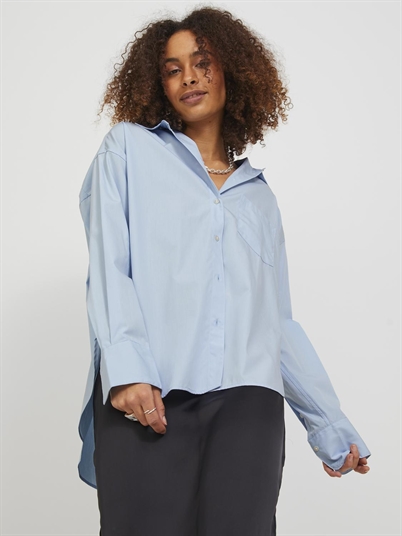 JJXX Jxjamie Relaxed Poplin Shirt Cashmere Blue - Shop Online Her