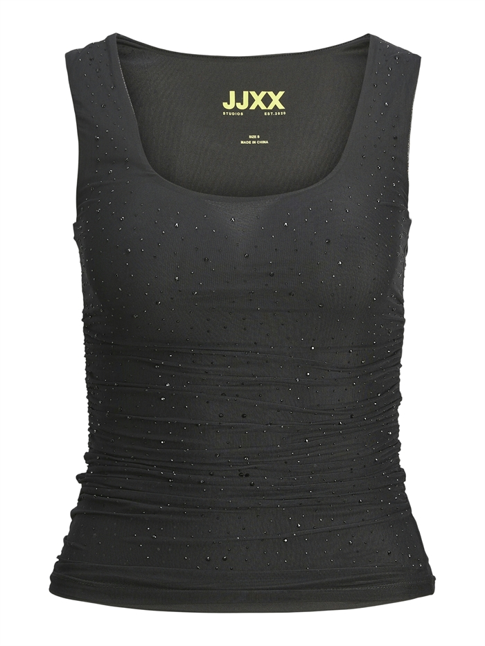 JJXX JxKia Saga  Shine Top Black Rine - Shop Online Her