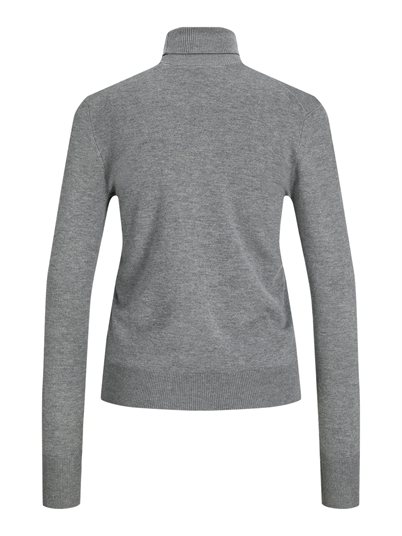 JJXX Jxada Comfy Roll Neck Strik Medium Grey Melange - Shop Online Hos Blossom