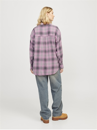 JJXX Jxjamie Flannel Skjorte Moonlite Mauve Check - Shop Online Hos Blossom