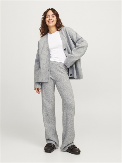 JJXX Jxmirella Diverse Knit Bukser Grey Melange - Shop Online Hos Blossom