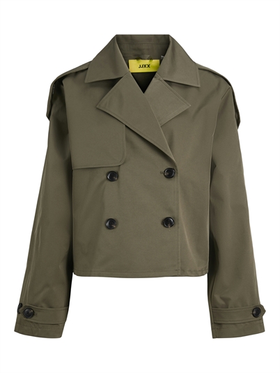 JJXX JXCarlie Short Trenchcoat Dusty Olive - Shop Online Her