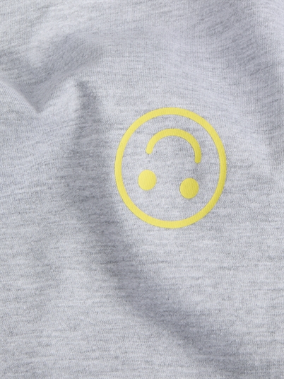 JJXX JXCarly Reg Fit Tee Light Grey Mela Smiley - Shop Online Her