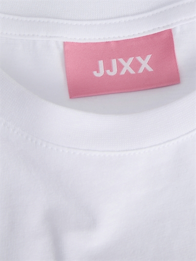 JJXX JXCarly Reg Fit Tee Bright White Heart - Shop Online Her