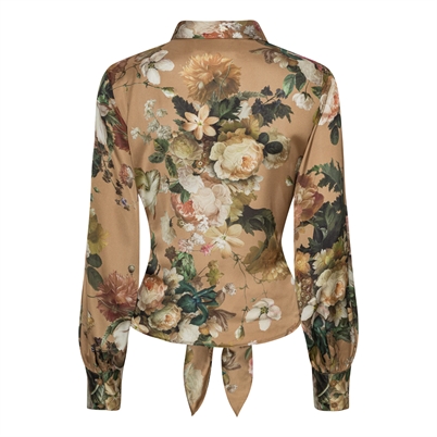 Karmamia Copenhagen Lee Skjorte Tan Bloom - Shop Online Hos Blossom