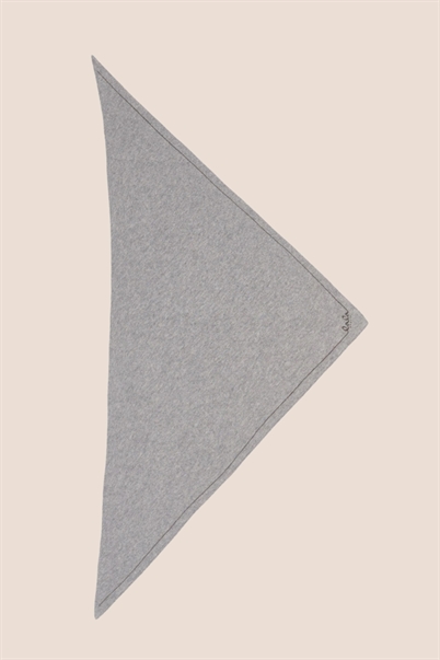 Lala Berlin Triangle Solid Logo M Tørklæde City Middlegrey Melange Shop Online Hos Blossom