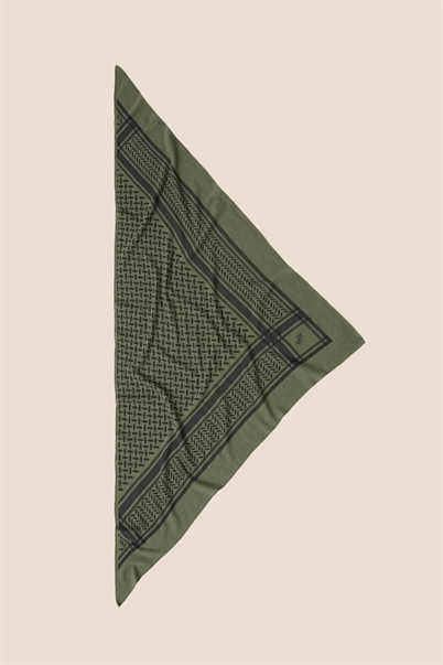 Lala Berlin Triangle Trinity Tørklæde Moss Asphalt Shop Online Hos Blossom