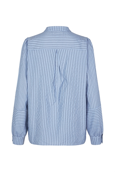 Lollys Laundry LinaLL Skjorte Stripe Blue - Shop Online Her